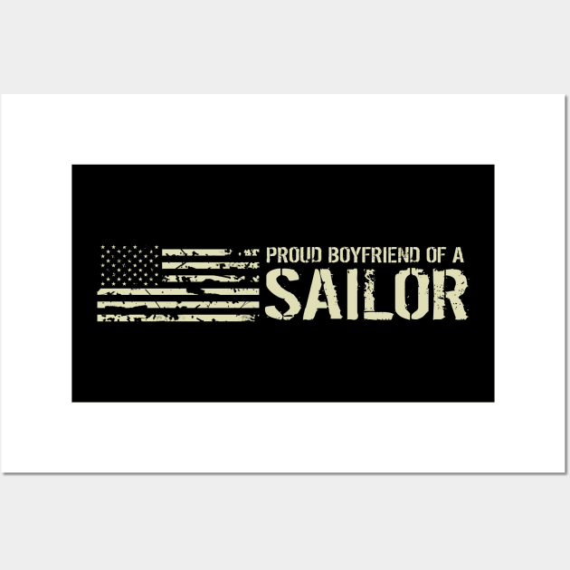 Proud Boyfriend of a Sailor Wall Art by Jared S Davies